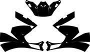 Helmet FOX V3 Old Style Pre-2014 Template