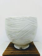 Beige Bowl with Brush Stroke Glaze