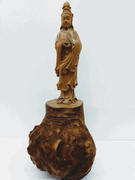 Tree Root Kuan Yin Statue 