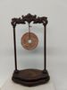 Lucky Stone Coin on Wood Hanger