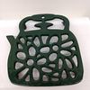 Green Iron Teapot Trivet Green Iron Teapot Trivet