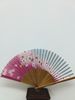 Mauve and Gray Fan with Flowers 16