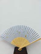 Pale Blue Fan with Ribboned Flowers 12