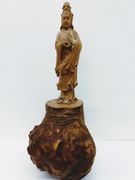 Tree Root Kuan Yin Statue 