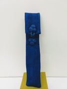Blue Indigo Cotton Fan Bag 1