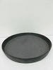 Matte Metallic Grey Flat Dish