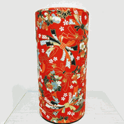 Large Classic Washi Paper Tea Canister - 8