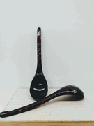 Black Wood Lacquer Spoon