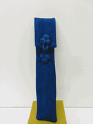Blue Indigo Cotton Fan Bag 1