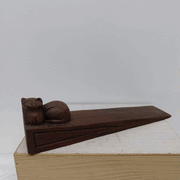 Cat Wood Door Stop