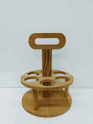 Wood Stand with 6 Openings