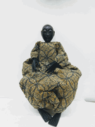 Wood and Batik Doll 3