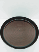Dark Brown Flat Dish