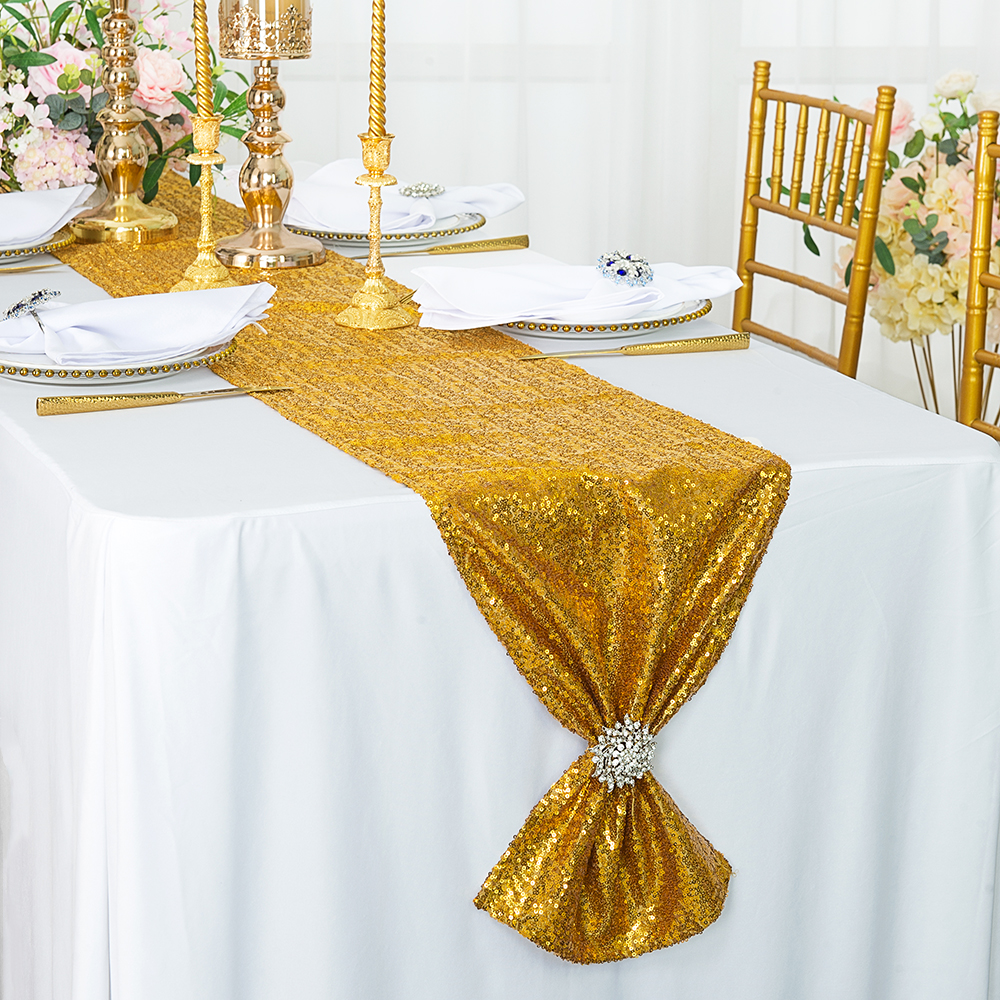Gold Sequin Table Runners Wholesale