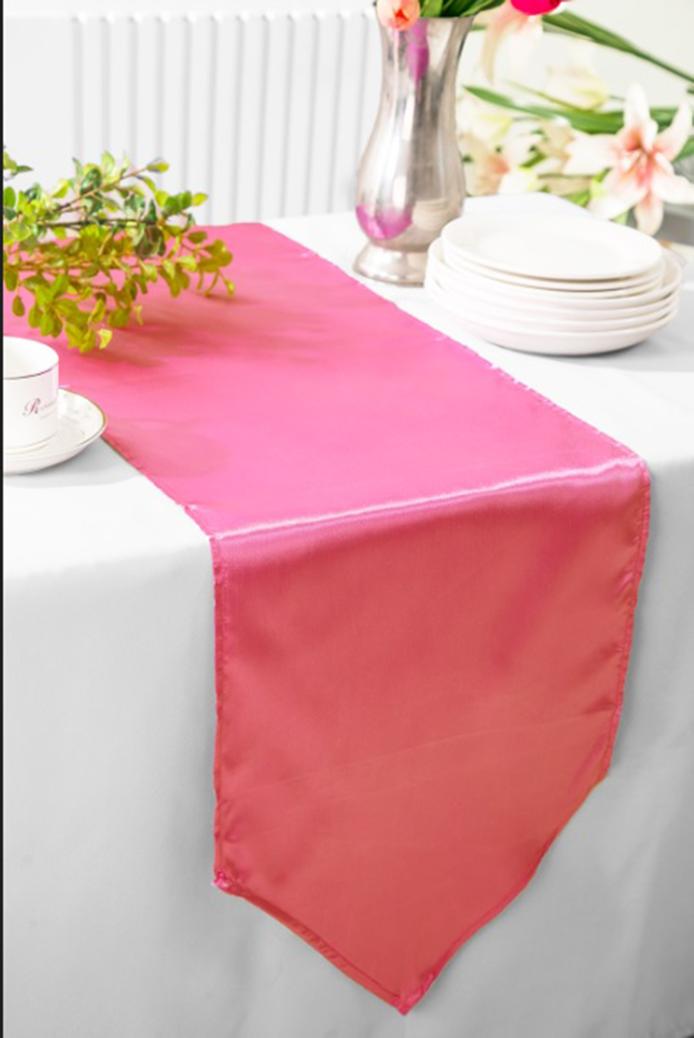 Bubble Gum Satin Table Runners Wholesale