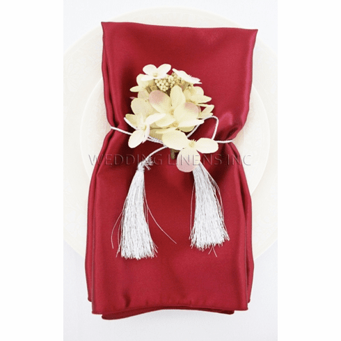 20"x20" Satin Napkins - Burgundy 71810  (10pcs/pk)