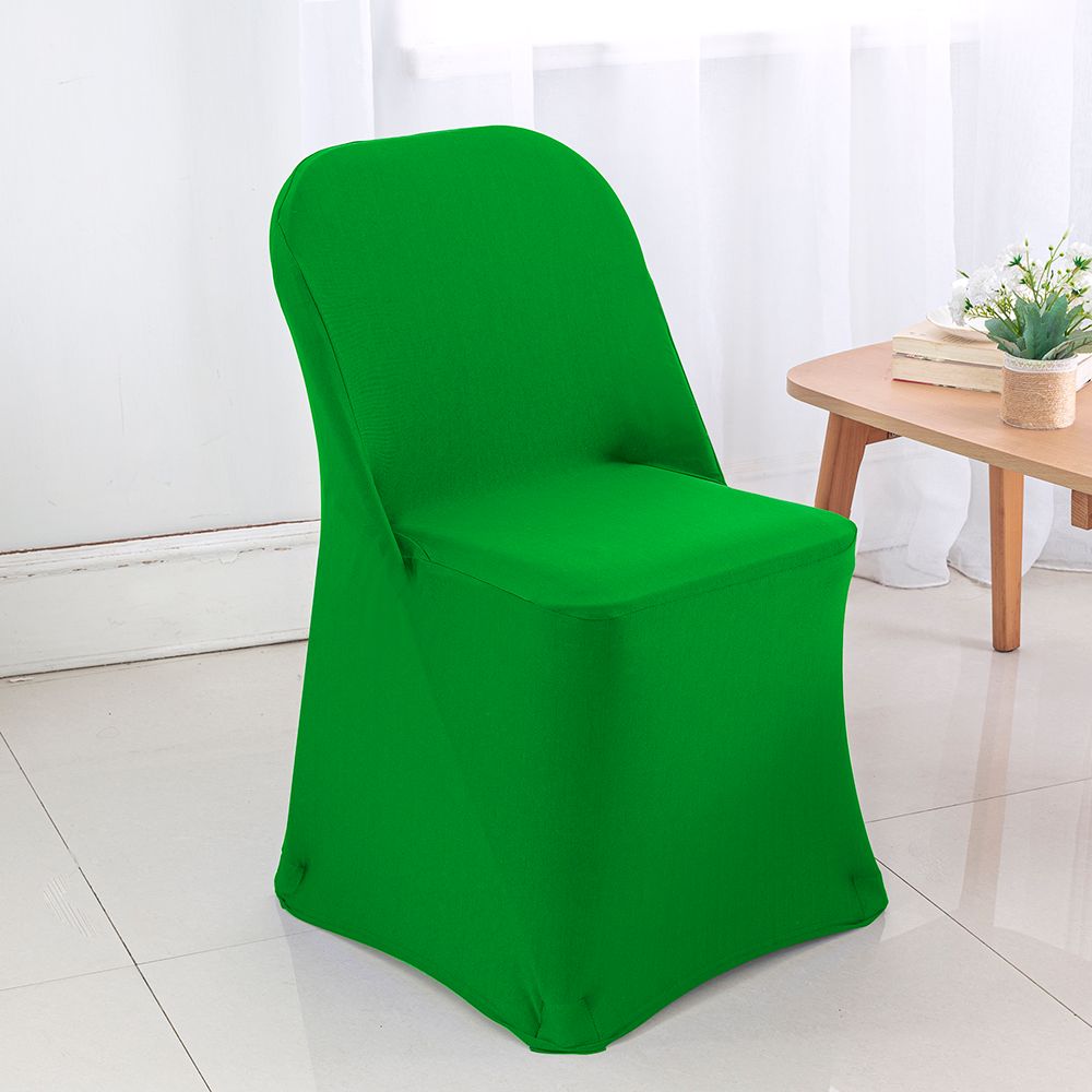 Folding Emerald Spandex Chair Cover, Stretch Folding Chair Covers