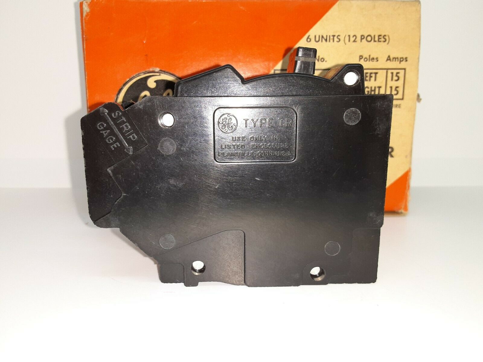 Ge tr1515 tandem general electric 15 amp ge circuit breaker used 