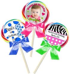 1st Birthday Personalized Lollipops 