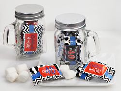 40th Birthday Mint Mason Jar Favors