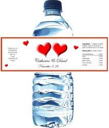 Anniversary Water Bottle Labels
