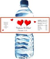 Anniversary Water Bottle Labels