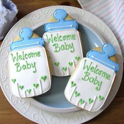 BABY BOTTLE Baby Shower Cookie Favors