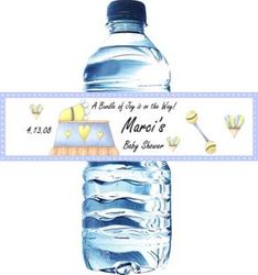 Baby Shower Water Bottle Labels