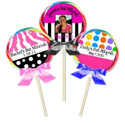Bat Mitzvah Lollipop Favors