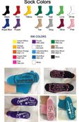 Bat Mitzvah Grippy Socks  (case of 48) *FREE CUSTOM DESIGN*
