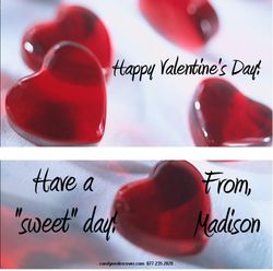 VAL07 - Beautiful Hearts Valentine Candy Bars 