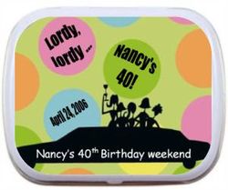 Birthday Limo Mint Tin Favors