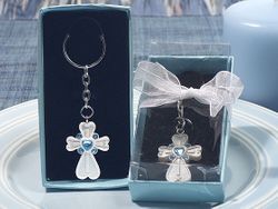 Blue Cross Keychain