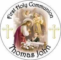 COM29L - Boys First Communion Lollipop Favors