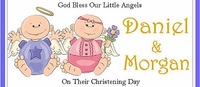 CHWBL-10 Twins Christining / Baptism Labels Can be Any Gender 