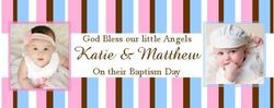 CHWBL-15 Twins Baptism or Christening Labels (Any Gender)