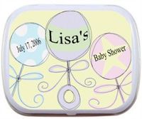 Colorful Baby Rattles Mint Tins