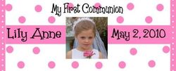 COM-01 Pink Polka Dot Communion Candy Bars