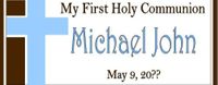 COM-016 Blue Cross First Communion Candy Bar Wrappers