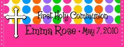 COM-08 Hot Pink Dot Communion Wrapper