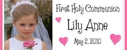 COM-14 Photo First Communion Candy Wrapper