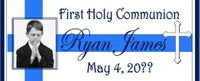 COM-027CW Blue Photo First Holy Communion Candy Bars
