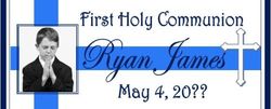COM-027CW Blue Photo First Holy Communion Candy Bars
