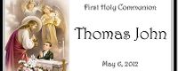 COM-29CW Boy Religious Communion Candy Bar