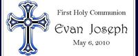 COM-30CW Blue Cross First Communion Candy Wrappers