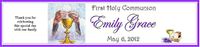 COM-33G Chalice First Communion Water Bottle Label