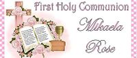 COM-34CW Pink Bible And Cross First Communion Wrapper