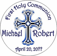 COM30L - Blue Cross First Communion Lollipops