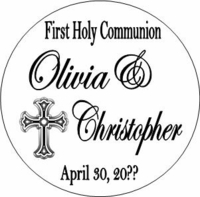 COM32L - Twins First Holy Communion Lollipop Favors