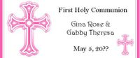 COM42CW - Twin Girls First Communion Candy Bar Favors
